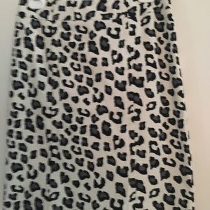 Merona leopard print mini skirt.
